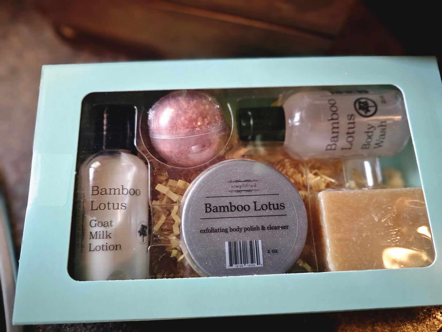 5 Piece Gift Set: Bamboo Lotus